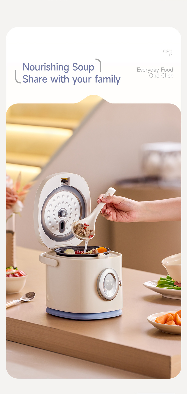 Export 1.2-liter Mini Cooker, Small One-person Electric Rice Cooker_voghion.com