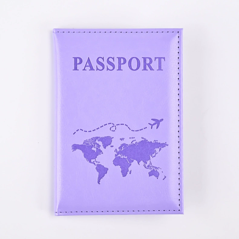 Passport case, polyurethane protective cover, compact 10.8×10.2×0.7 cm, multi-color options