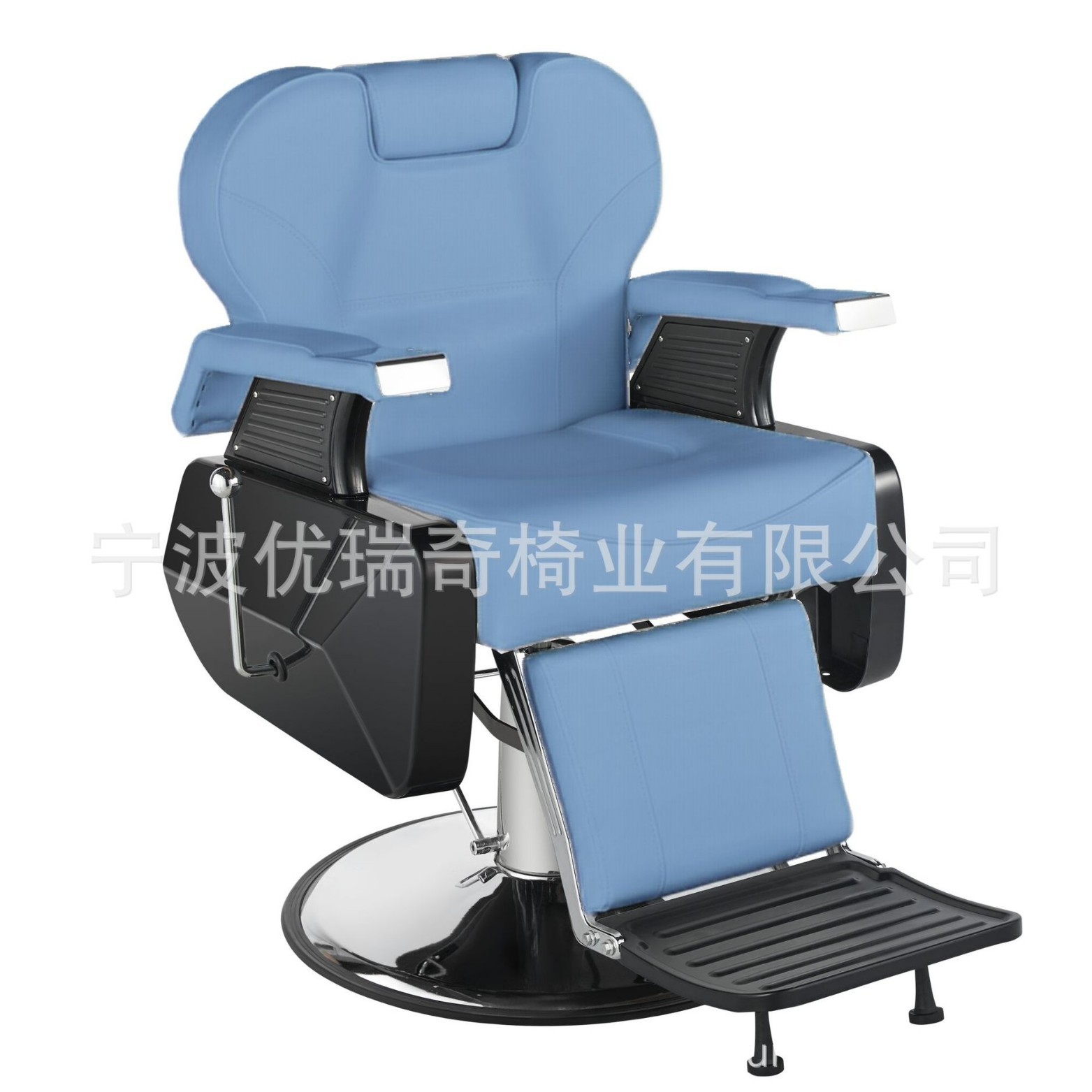 Silla de barbería transfronteriza silla de barbería cómoda silla de corte de pelo de acero inoxidable comercio exterior al por mayor muebles de peluquería image 21