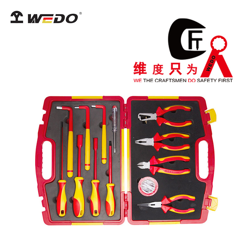 WEDO维度13件套VDE绝缘工具组套汽修维修钳子螺丝批绝缘组套工具