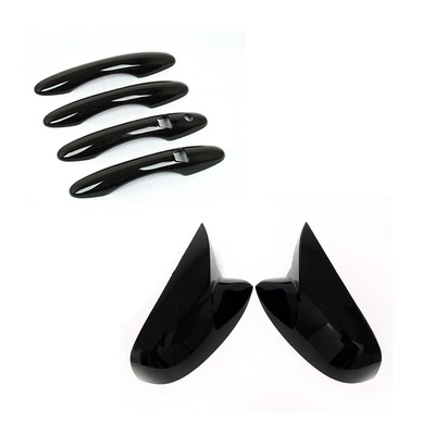 Other Automotive Exterior Supplies, shell Harvard first love reflective - national-trend-style-bright-black-handle-horn-rearview-mirror-bright-black