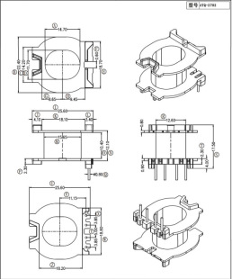 Skeleton ATQ2718 Vertical 4 + 0 Slot Width 10.4 Total Height 17.5
