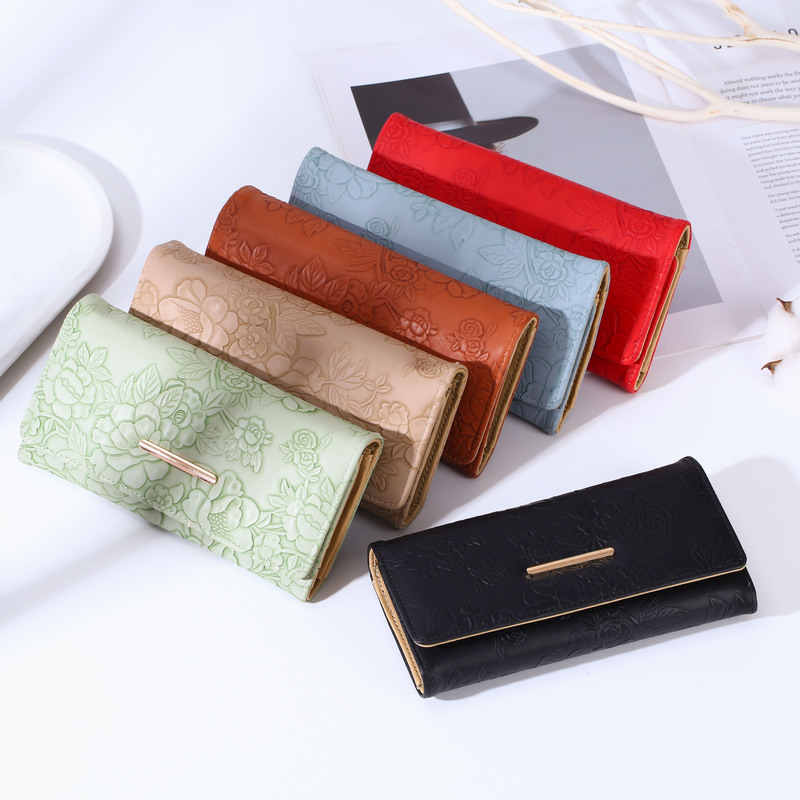 Cross-Border Best-Selling Popular Carved Women's Wallet Card Holder Integrated Large Capacity Built-In Hidden Bag High-End Crossbody Bag
