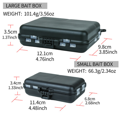 Dual-Sided Lure Box Fishing Gear Box Bait Fake Lure Accessories Storage Box Soft Lure Hard Lure Bloodworm Plastic Box Wholesale