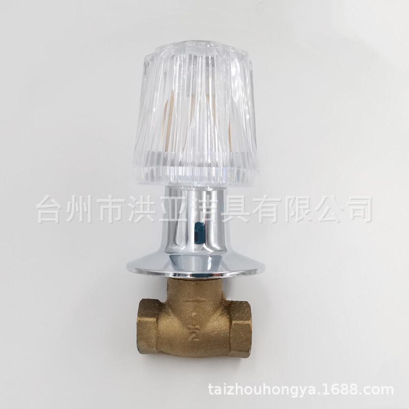 American 4-point concealed cold and hot water shower mixing valve buried wall type slow opening luxury stop valve