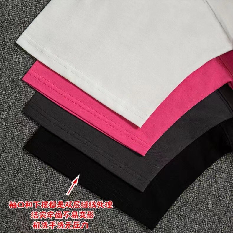 We11 Niche New Trendy Brand Classic Letter Embossed Steel Print Couple T-Shirt Fashionable Casual Loose Round Neck Short Sleeve We11 Niche New Trendy Brand Classic Letter Embossed Steel Print Couple T-Shirt Fashionable Casual Loose Round Neck Short Sleeve