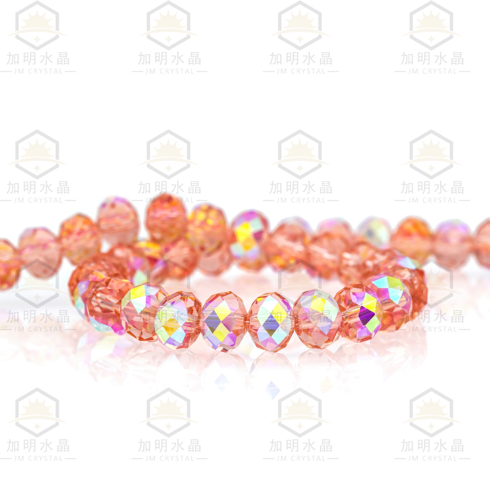 2 / 3 / 4 / 6 / 8 / 10MM imitación de Swarovski K9 buca austriaca ábaco de perforación de cristal de cristal