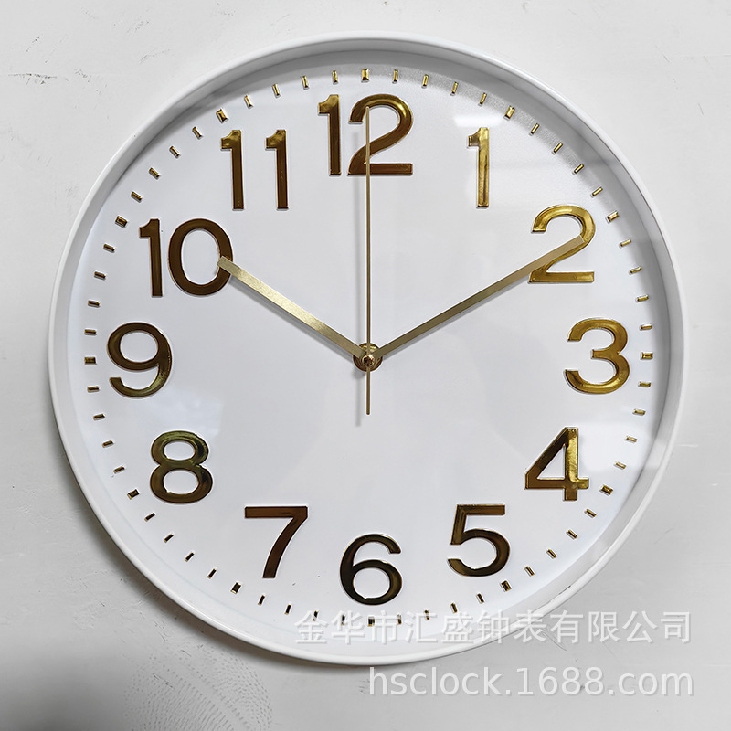 12 pulgadas 30CM moderno reloj de pared minimalista estereoscópico digital creativo reloj de pared redondo comercio exterior exportación fabricante de reloj de cuarzo