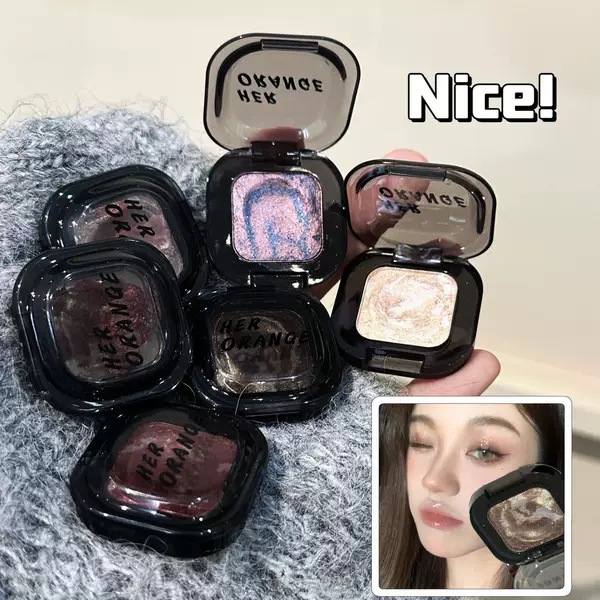 Mashed Potato Pork Belly Monochrome Eyeshadow Natural Nude Pearlescent Diamond Fine Flashing Glitter Eyeshadow Palette Highlight