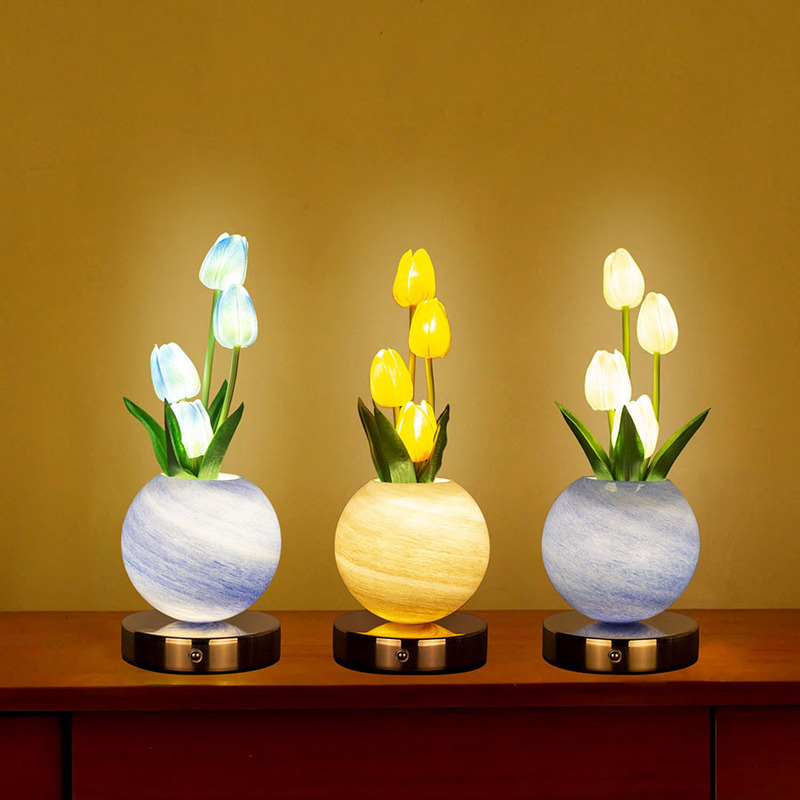 Led Tulip Planet Night Light Bedroom Bedside Atmosphere Light Artificial Bouquet Decorative Table Lamp Ornaments Amazon Led Tulip Planet Night Light Bedroom Bedside Atmosphere Light Artificial Bouquet Decorative Table Lamp Ornaments Amazon