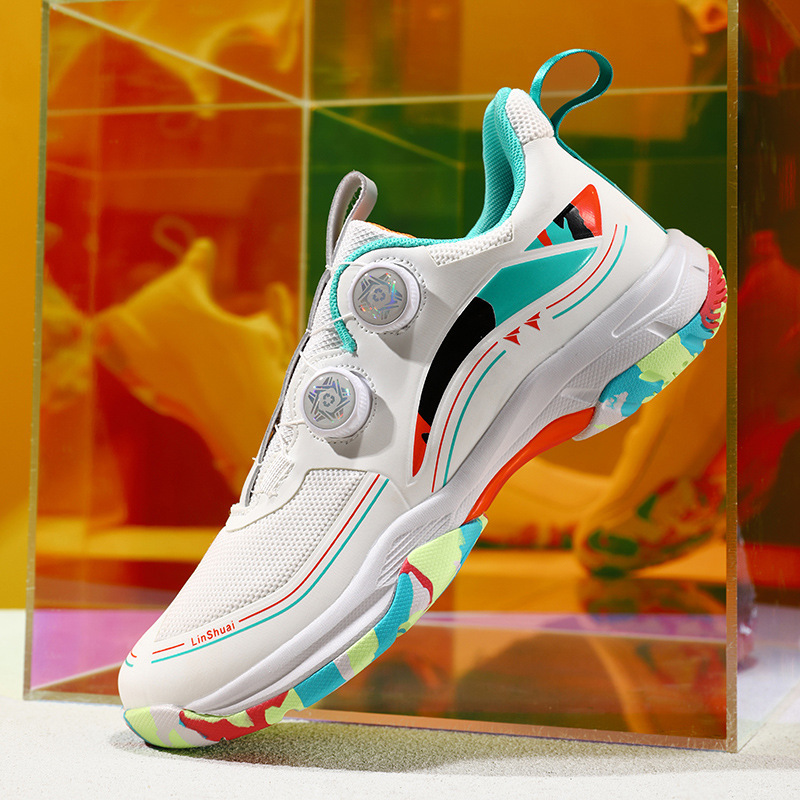 Men's And Women's Badminton Table Shoes, Low-top Leather Sports With Swivel Buckle, Volleyball Tennis Shoes_vogvips.com