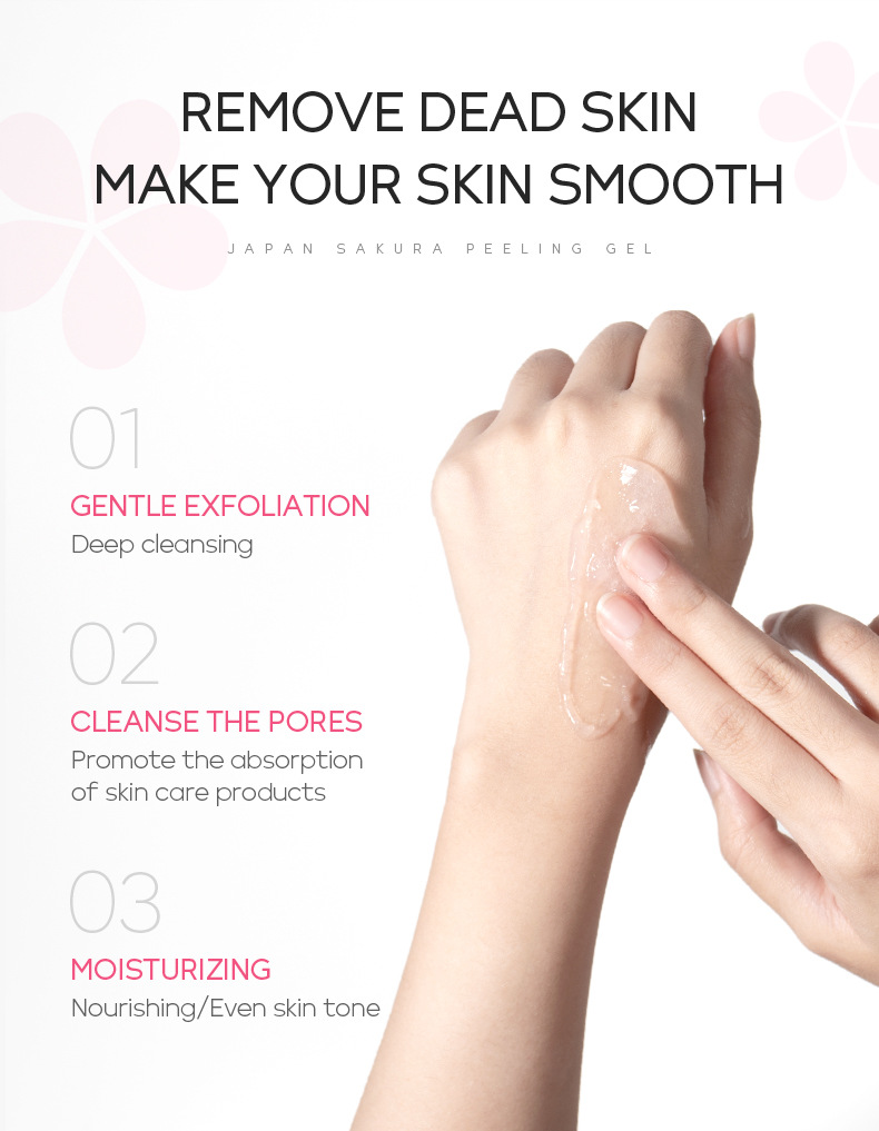 Cross-border LAIKOU Cherry Blossom 100g Body Exfoliating, Pore-cleansing, hydrating and moisturizing Skin care products Manufacturer wholesale undefined