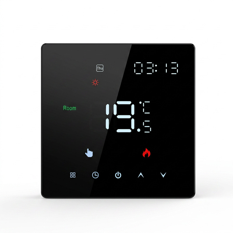 WiFi Smart Electric Floor Heating Thermostat for Home Water Heating Wall-Mounted Boiler Remote APP Thermostat Control Panel Manufacturer WiFi Smart Electric Floor Heating Thermostat for Home Water Heating Wall-Mounted Boiler Remote APP Thermostat Control Panel Manufacturer