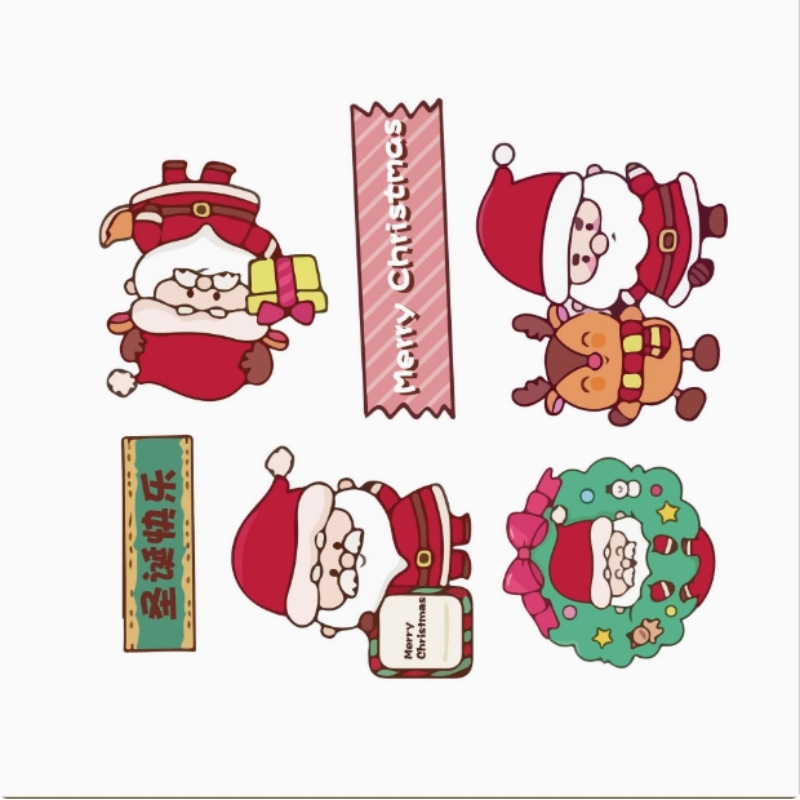2025 Navidad Bo Bo Cup Cake Decoración de la casa caja de mano caja de embalaje de postres juntos para la Navidad