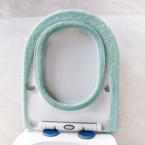 Universal knitted toilet seat Nordic color pumpkin pattern toilet cover washable home thickened toilet seat