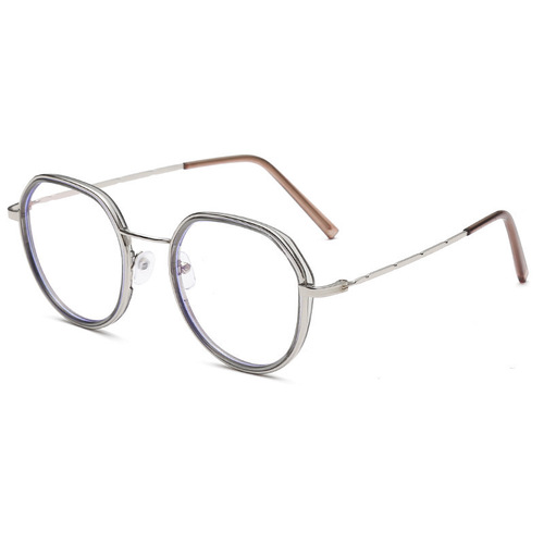 Retro metal frame Kuaishou glasses men and women mobile phone goggles glasses women flat glasses
