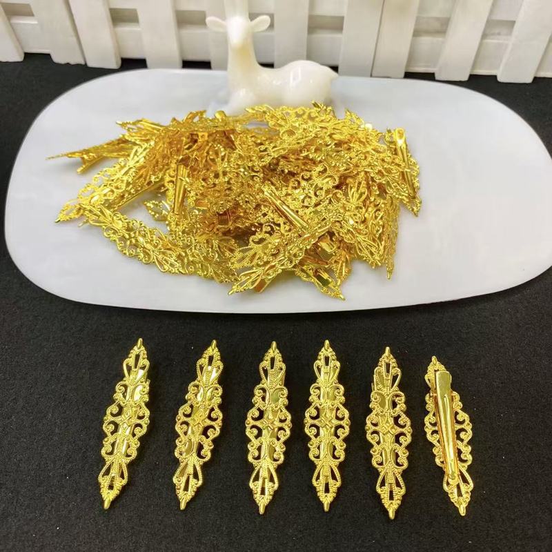 色保持クラウドクリップヘアアクセサリーフラワー中空祥雲ヘアピンヘアピン古代スタイルの頭飾り diy ジュエリーアクセサリー|undefined