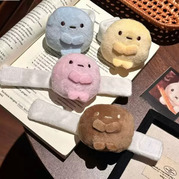 Dopamine Doll Corner Creature Bag Charm Super Cute Strap Ornament Three-Color Round Pendant Student Best Friend Gift Bag Decoration