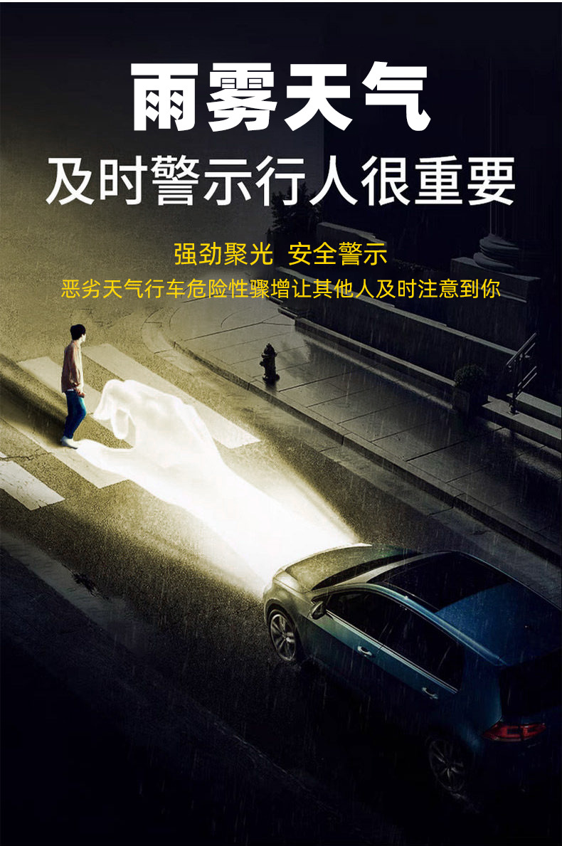 Sanwei F30 Toyota Honda fog light dual beam lens LED car light modification universal model laser cannon super bright 3inch