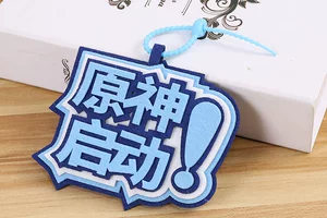 第五人格不织布钥匙扣挂饰原神光遇逆水寒启动装饰创意文字包挂件