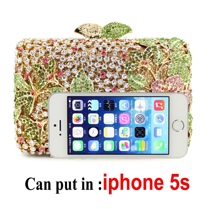 Selección estricta BL005 bolsa de diamante transfronteriza hueco bolsa de cristal de metal bolsa de cena bolsa de diamante bolsa de mano dura