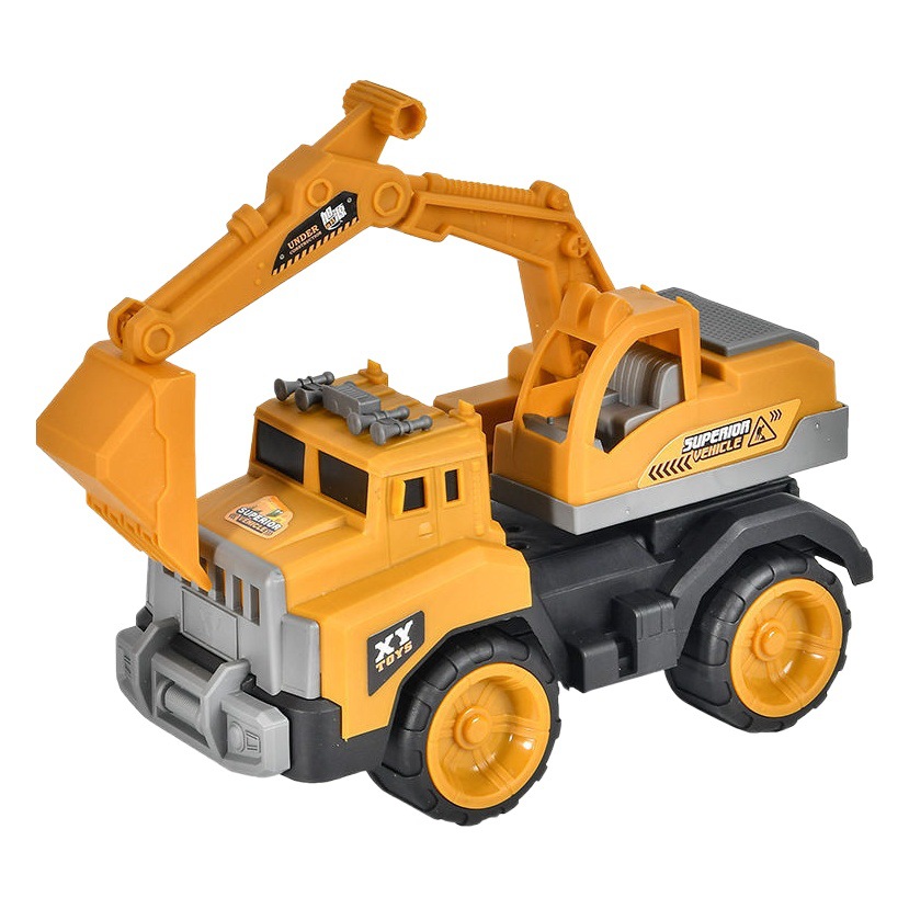 Vehículo de ingeniería grande traje de juguete para niños deslizamiento inercia coche de juguete agitación grúa excavadora
