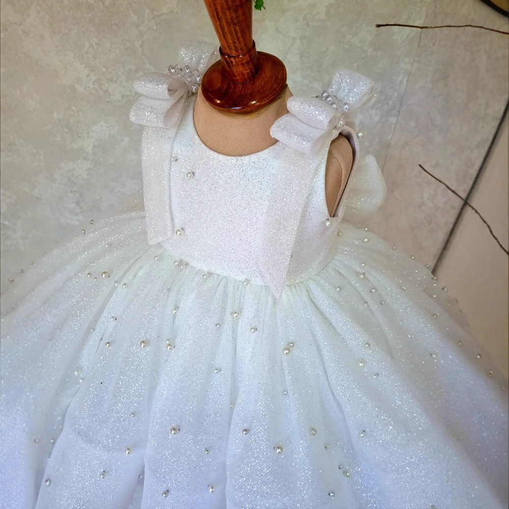 흰색 민소매 공주 원피스 스트랩 귀여운 1 세 원피스 아마존 새로운 국경 1 세 어린이 원피스 공급