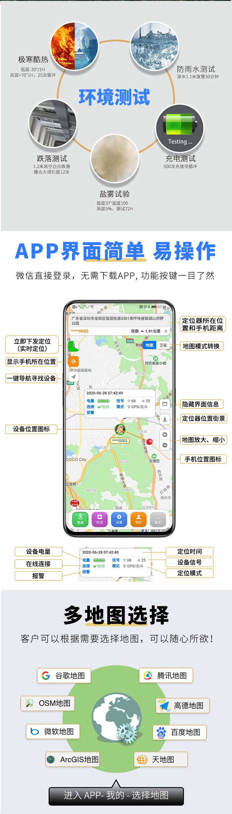Carefully Selected Gps Tracker for Cattle, Horses, and Sheep, Baokangyuan Solar-Powered Rechargeable Tracking Collar for Grazing to Prevent Loss