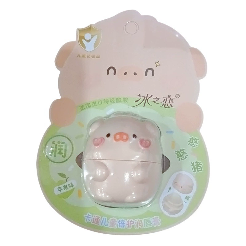Ice Love 85085 Мультяшный Детский двойной бальзам для губ (свинья Hanhan) Увлажняющий и увлажняющий губы 2024