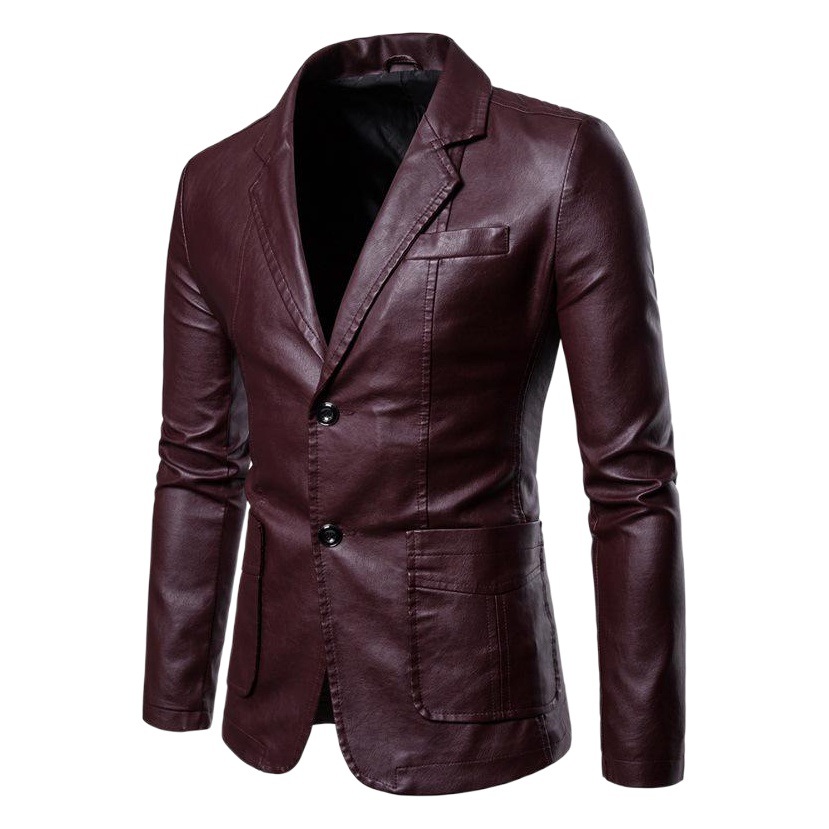 Más tamaño primavera y otoño nuevo estilo coreano de los hombres chaqueta de cuero de moda PU motocicleta hombres chaqueta de cuero delgada marca de moda de los hombres