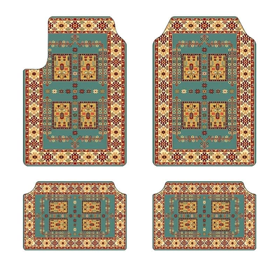 Temu Label Cross-Border Bohemian Style Foot – Avtomobil döşəmə paspasları - zy-cross-border-floor-mat-four-piece-set-6-3344cm-pack-of-two
