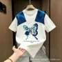 帅洋重工短袖拼色t恤