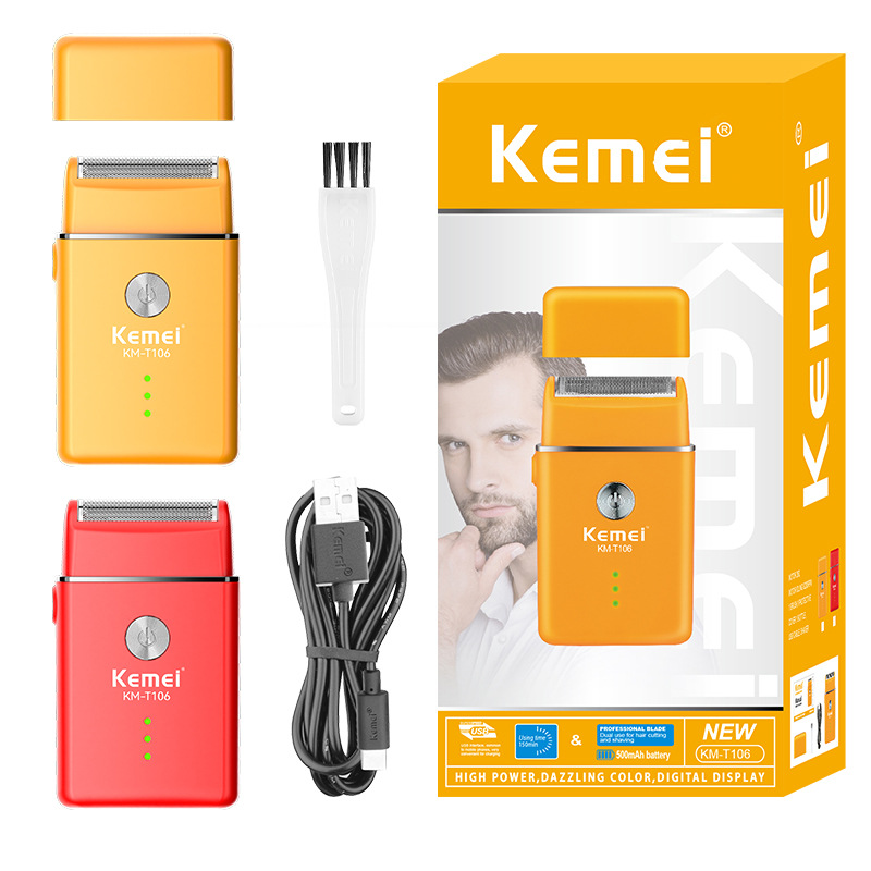 Kemei afeitador doméstico eléctrico ultra limpio KM-T106 afeitador recíproco afeitador eléctrico para hombres