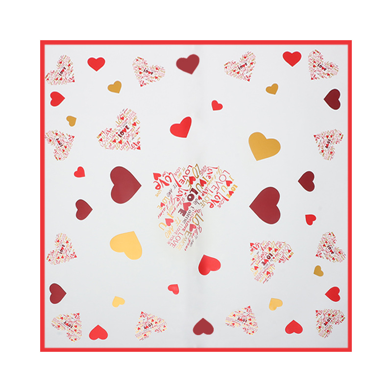 Huaxi amor lleno de flores papel de embalaje amor marco diy regalo ramo de flores materiales de florista