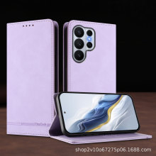 适用三星S25ULTRA手机套A52 4G强磁插卡J6plus防盗刷手机壳套A750