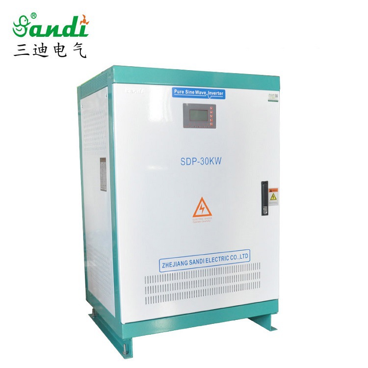 太阳能离网储能系统30KW柴油机互补逆变器工频隔离转换效率93%