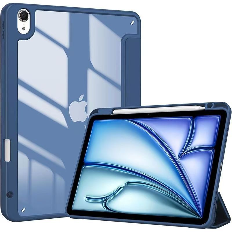 适用iPad11平板保护壳第10代平板壳三折亚克力实色平板保护套12.9|undefined