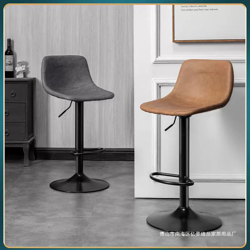 Барное кресло поднимается и вращается современная минималистская спинка барная скамья легкая роскошная бытовая мода барное кресло
