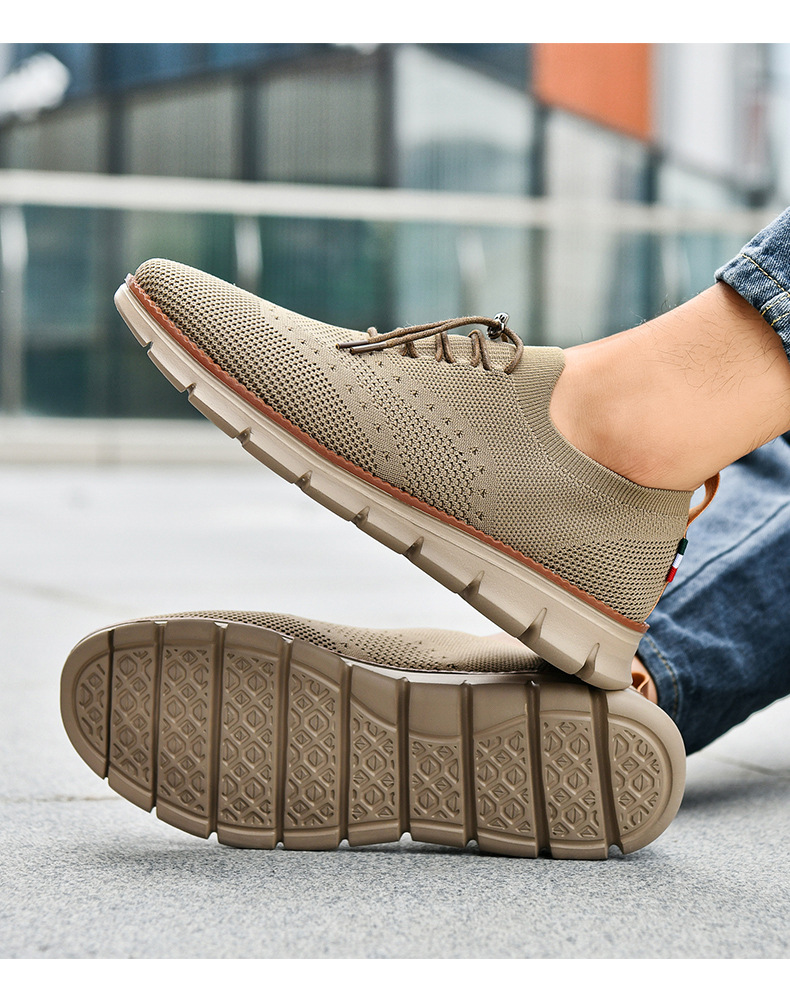 Cross-border Trendy Casual Shoes For Men, Breathable Fly-knit Loafers, Large-size Sports Shoes, In-stock Wholesale And_vogvips.com
