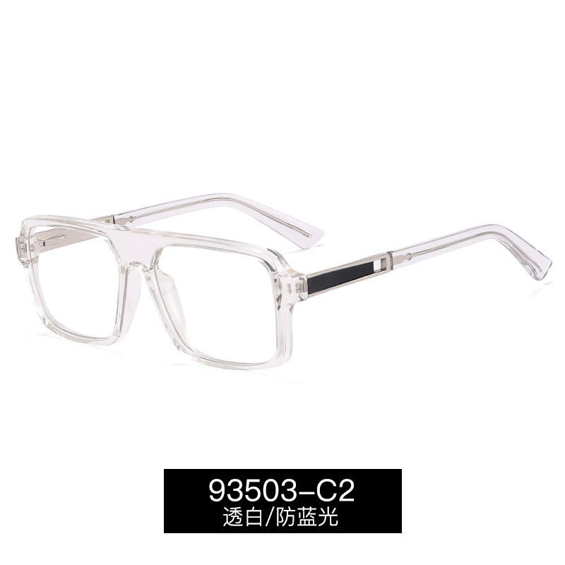 93503 Comercio exterior nuevo retro anti-azul gafas de luz de los hombres ocasionales de negocios gafas cuadradas ultra ligero TR90 marco de la moda