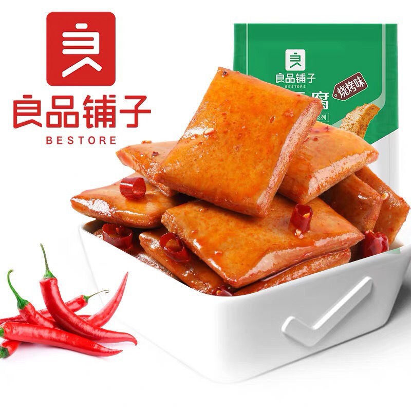 良品铺子鱼豆腐烧烤味170g袋即食下饭休闲零食豆干产网红小吃