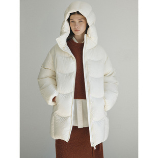 [Daihe] Winter New Hooded New National Standard RDS Certified Cocoon Aerogel Medium and Long Down Jacket H7376