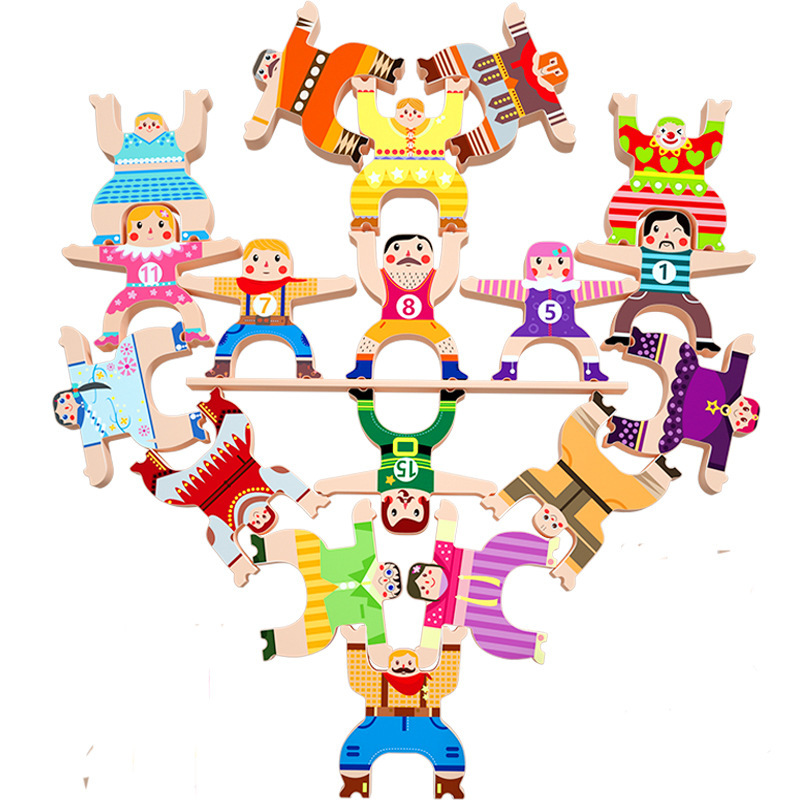 Bloques de construcción Hércules Jenga juego de apilamiento entre padres e hijos juguetes de descompresión de bloques de construcción de árboles de apilamiento plano