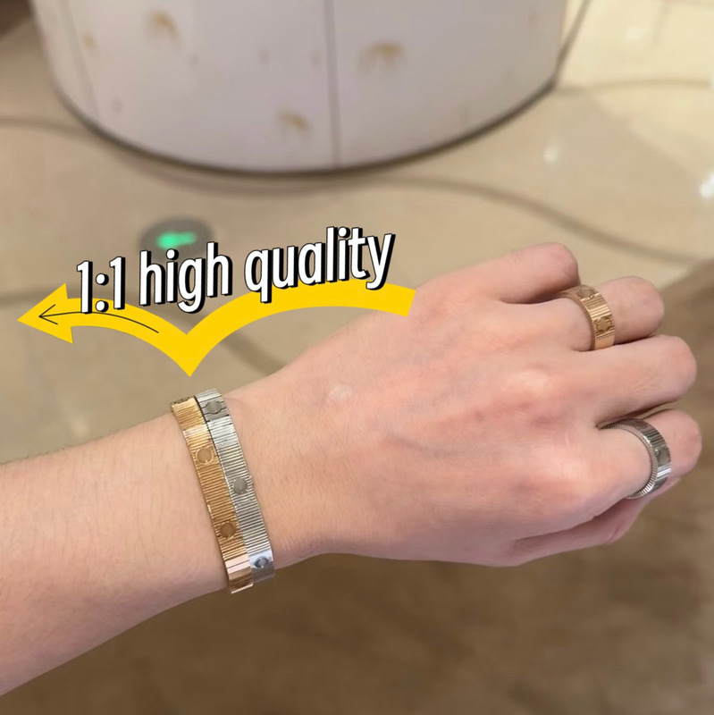 Kajia Bracelet for Women, High-End Luxury Wide Version, Plated with 18K Gold Rose Gold, Couple's Bracelet, Popular on Instagram