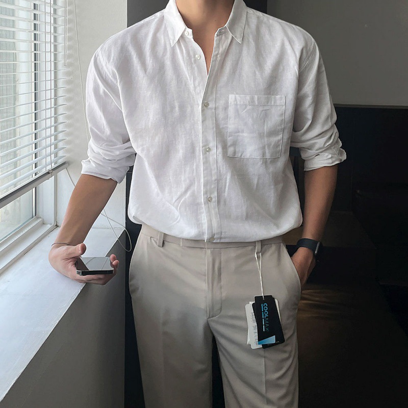 Autumn trend Japanese retro denim shirt