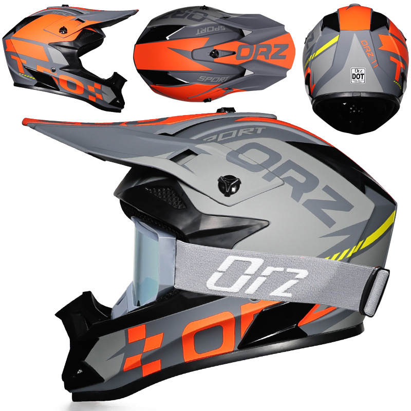 Nuevo casco de ciclismo Off-Road Orz, casco de rally para hombres y mujeres, casco todoterreno transpirable de carreras ADV de talla grande