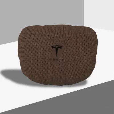 Tesla-specific car headrest and Headrest - tesla-mocha-brown-headrest-single-pack-standard