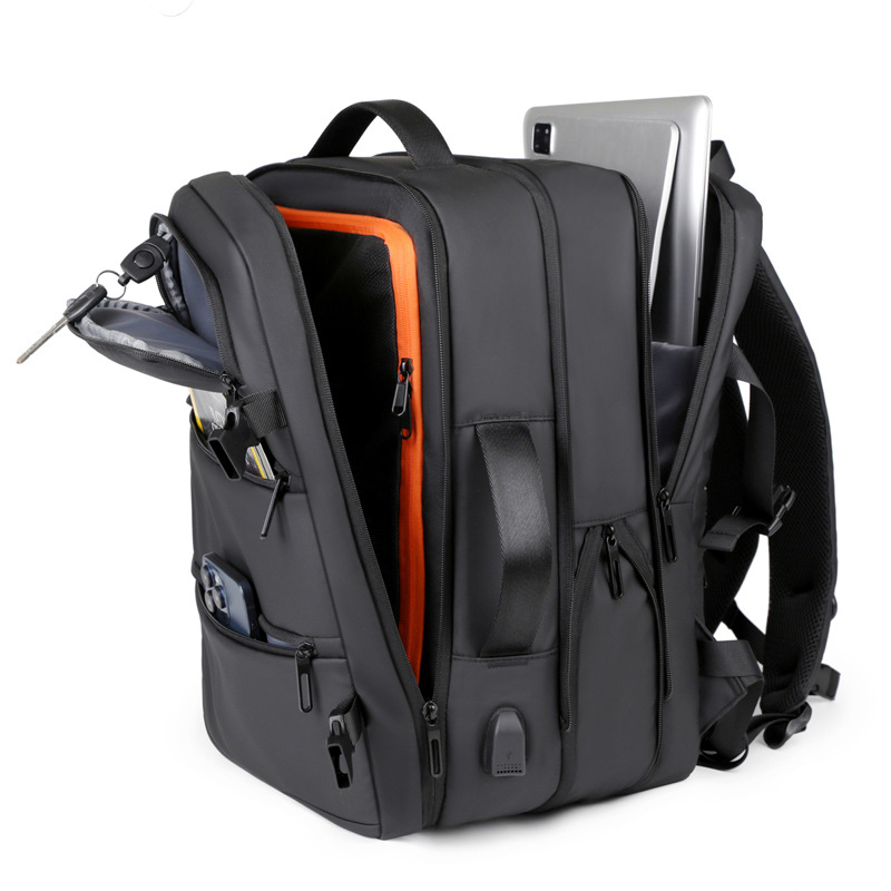 Men's Casual Large Capacity Laptop Backpack For Travel And School_voghion.com