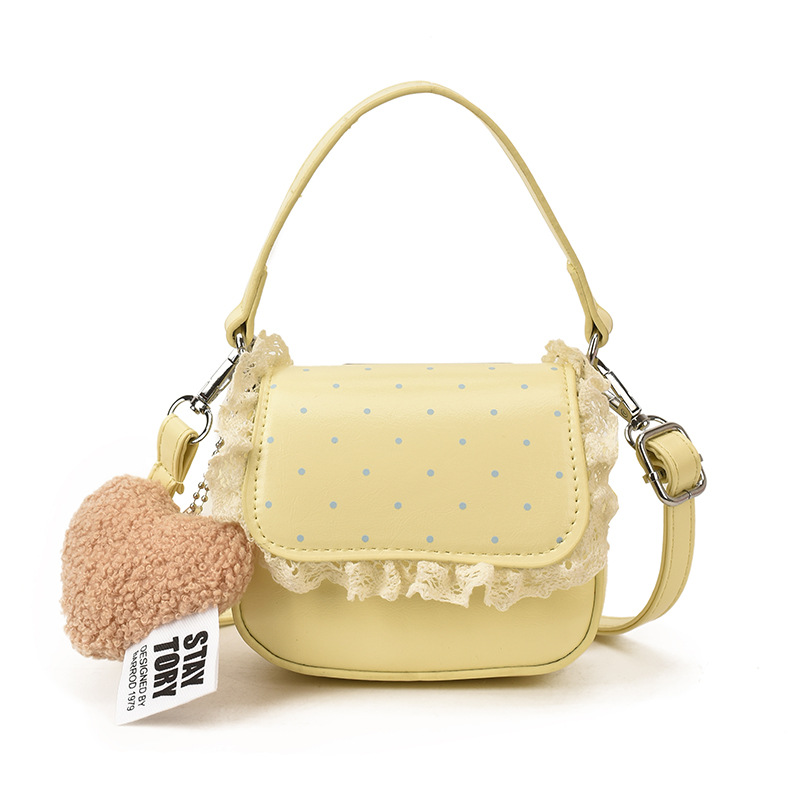 Bolsa de mano de niña de encaje dulce coreana, bolso de bebé 2026 nuevo bolso para niños