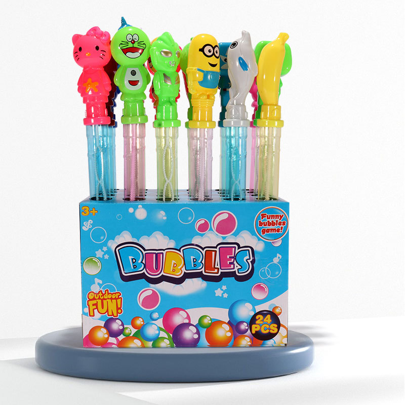 Máquina de burbujas en forma de patito amarillo – varita de burbujas recargable con líquido, juguete infantil al por mayor